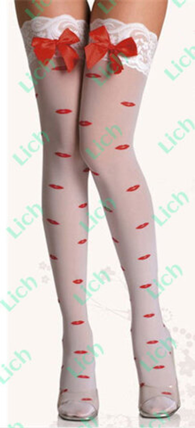 Белые чулочки с бантом