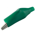 Зажим крокодил для проводов изолированный 44мм (Зеленый) - 10шт