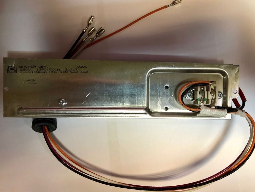 Тэн сушки в сборе с воздуховодом для стиральной машины Electrolux (Электролюкс) 1506024825, 1506024023, 1506495025, 1506024007, 1506494036