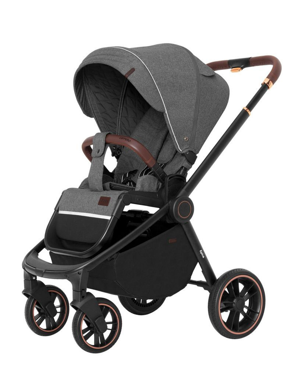 Коляска 3 в 1 Carrello Epica CRL-8511/1, Iron Grey / Черная рама (Темно-серый)