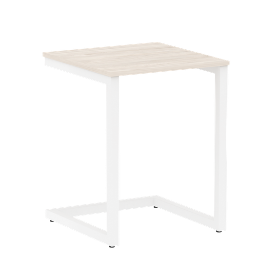 Home Office Стол письменный VR.SP-2-58 Денвер Светлый/Металл Белый 580*600*750