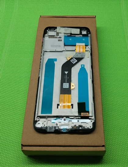 Tecno Spark 7 (KF6n) - Дисплейный модуль в сборе с тачскрином (в рамке) (АСЦ)
