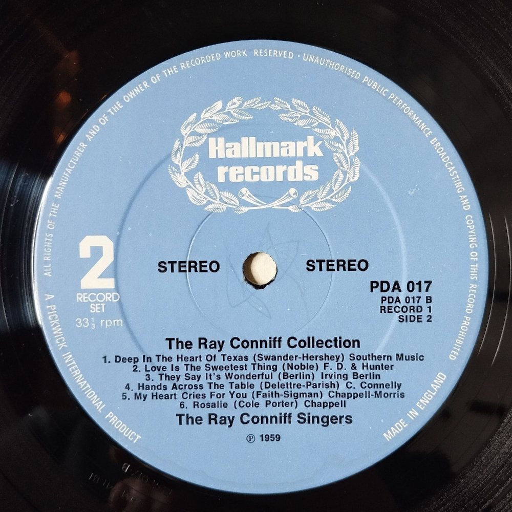 Винтажная виниловая пластинка LP The Ray Conniff Collection Рэй Коннифф (UK 1976)