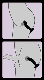 Черная реалистичная анальная вибровтулка - 14 см. (Цвет: черный)