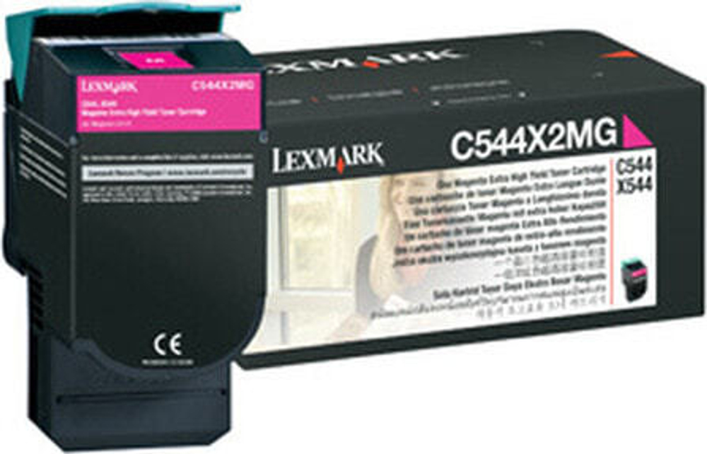 Lexmark C544X2MG тонерный картридж Подлинный Пурпурный 1 шт