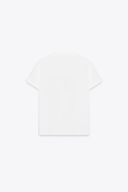 ZARA ФУТБОЛКА С НАДПИСЬЮ, БЕЛЫЙ