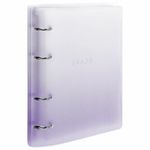 Тетрадь на кольцах А5 175х220 мм, 120 л., пластик, с разделителями, BRAUBERG, Фиолетовый, 404627