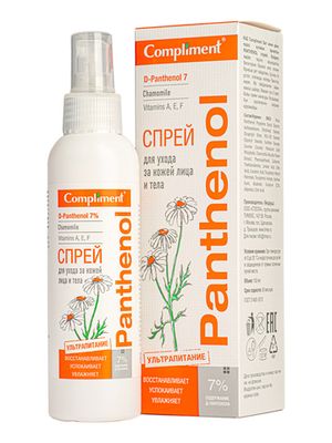Compliment PANTHENOL Спрей для ухода за кожей лица и тела