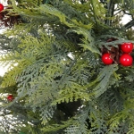 Ёлка светодиодная в горшке «Лесная радость» 90 см, (260 веток) 80 ламп LED, цвет свечения-Теплый белый