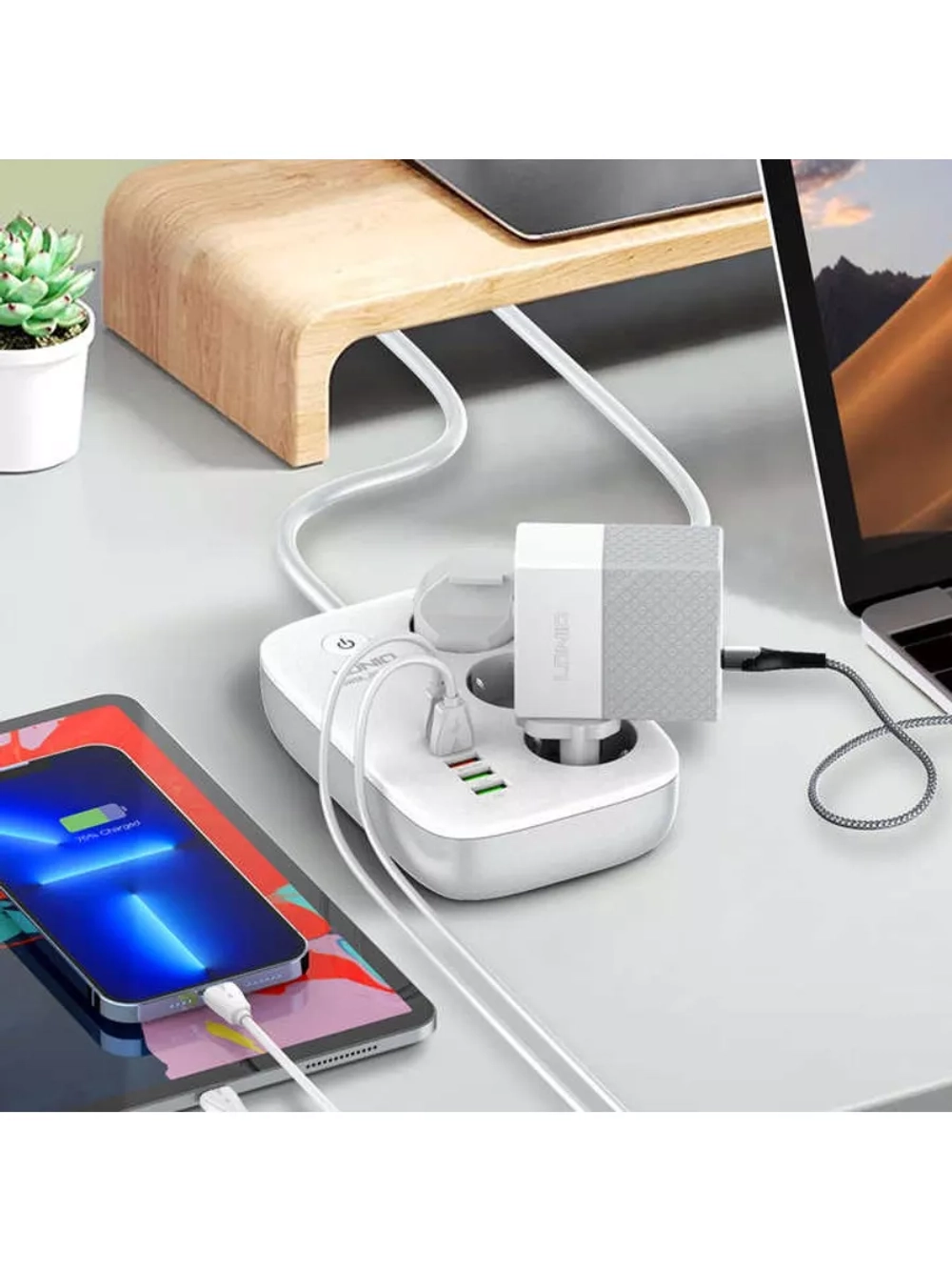 Умный сетевой удлинитель SEW3452 с Wi-Fi