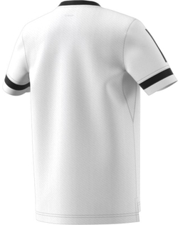 Футболка для мальчика теннисная Adidas Club 3 Stripes Tee - white/black