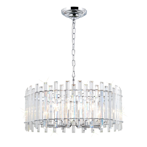 Citilux Ингвар CL334181 Люстра подвесная хрустальная Хром