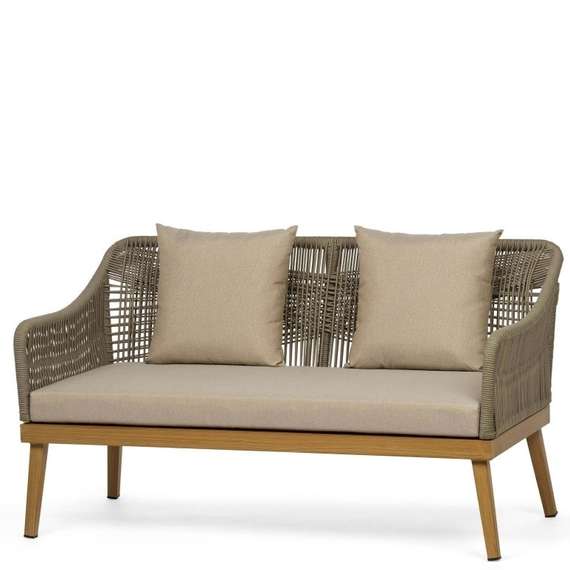 Двухместный плетеный диван Bella 130 см