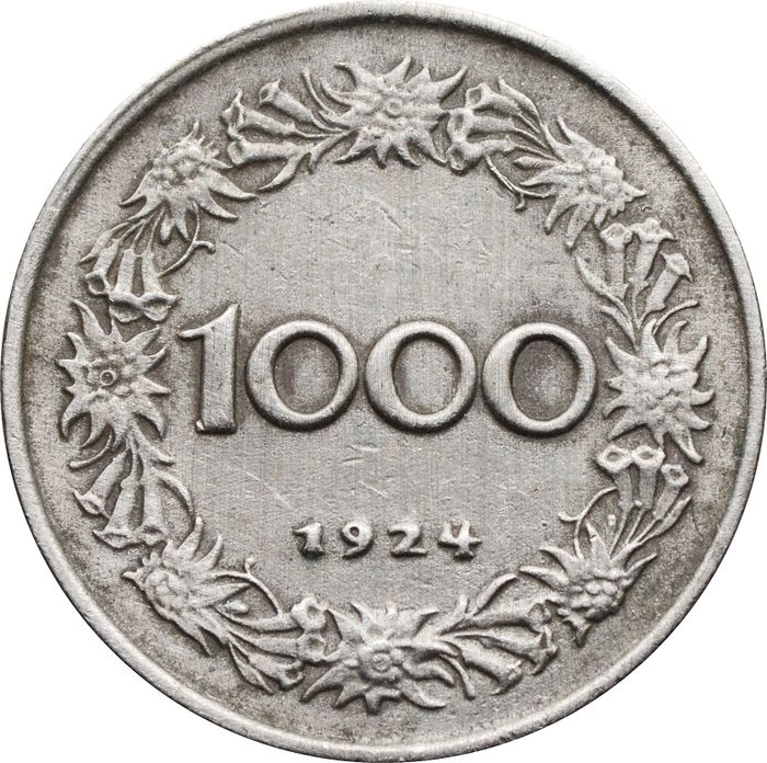 1 000 крон 1924 Австрия