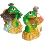 Фигурка новогодняя «Змейка в денежном домике» 9*6*10 см, микс