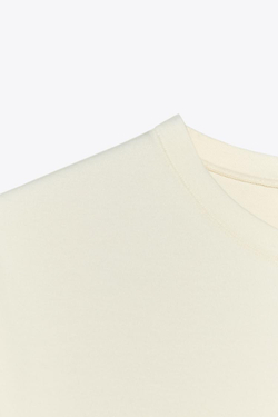 ZARA ФУТБОЛКА ОБЛЕГАЮЩЕГО КРОЯ С КОРОТКИМИ РУКАВАМИ, ЭКРЮ