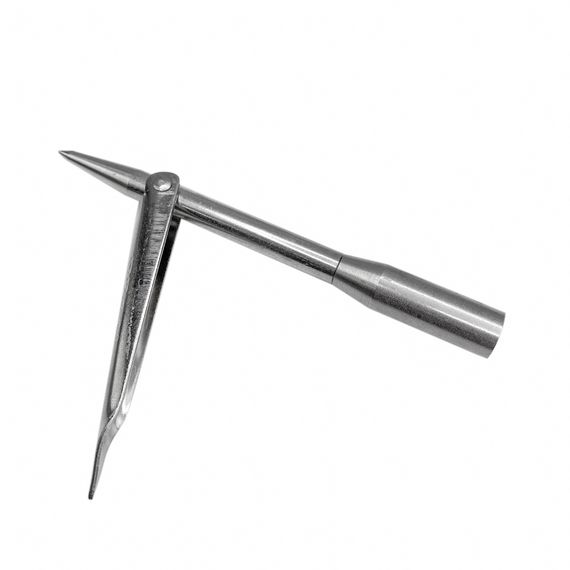 Наконечник Пуля нерж. 9 см из нержавеющей стали с одним флажком