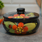 Горшок керамический для пельменей "Божья коровка"