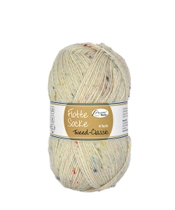 Пряжа Rellana Flotte Socke 4f. Tweed-Classic (1500/Натуральный)