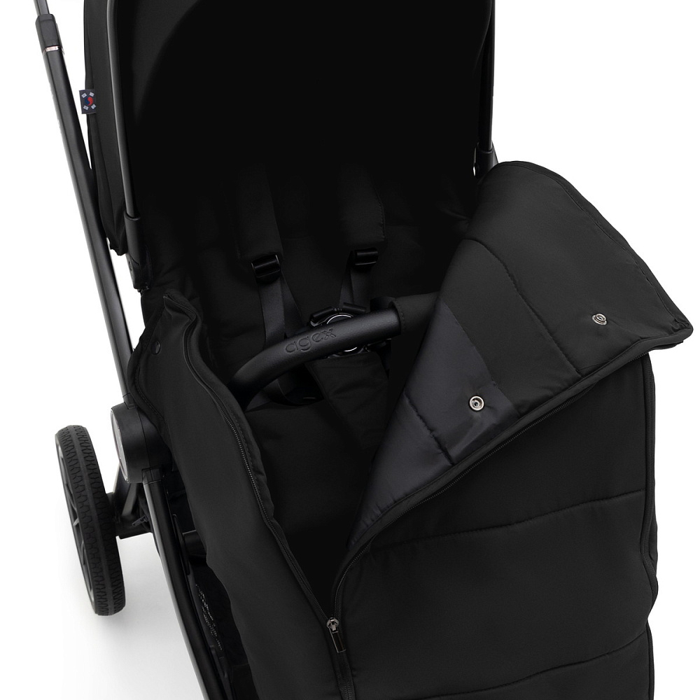 Коляска Agex Prima Pro 3 в 1 с автокреслом i-Safe S Black APP626 Black (Черный)