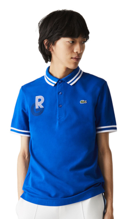 Мужское теннисное поло Lacoste Roland Garros Men Polo - blue/white/blue