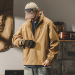 Модный бренд JIELEINUO. Куртка мужская свободная в Американском стиле сезон осень-весна.