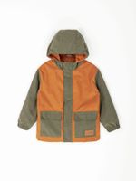 Ветровка Колор блок "Охра/Хаки" 7+