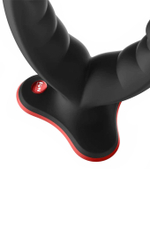 Черный двойной фаллоимитатор Ryde - 12,3 см. (Цвет: черный)