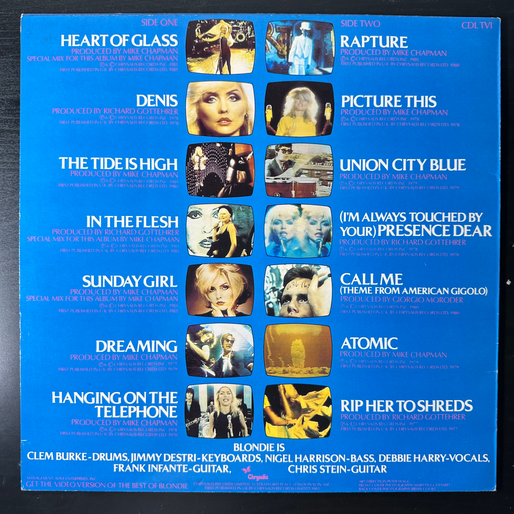 Blondie ‎– The Best Of Blondie (Англия 1981г.)