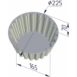 Кексница 225х165х70 мм