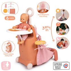 SMOBY Baby Nurse - Многофункциональный чемодан для куклы 42 см + 6 аксессуаров 220392
