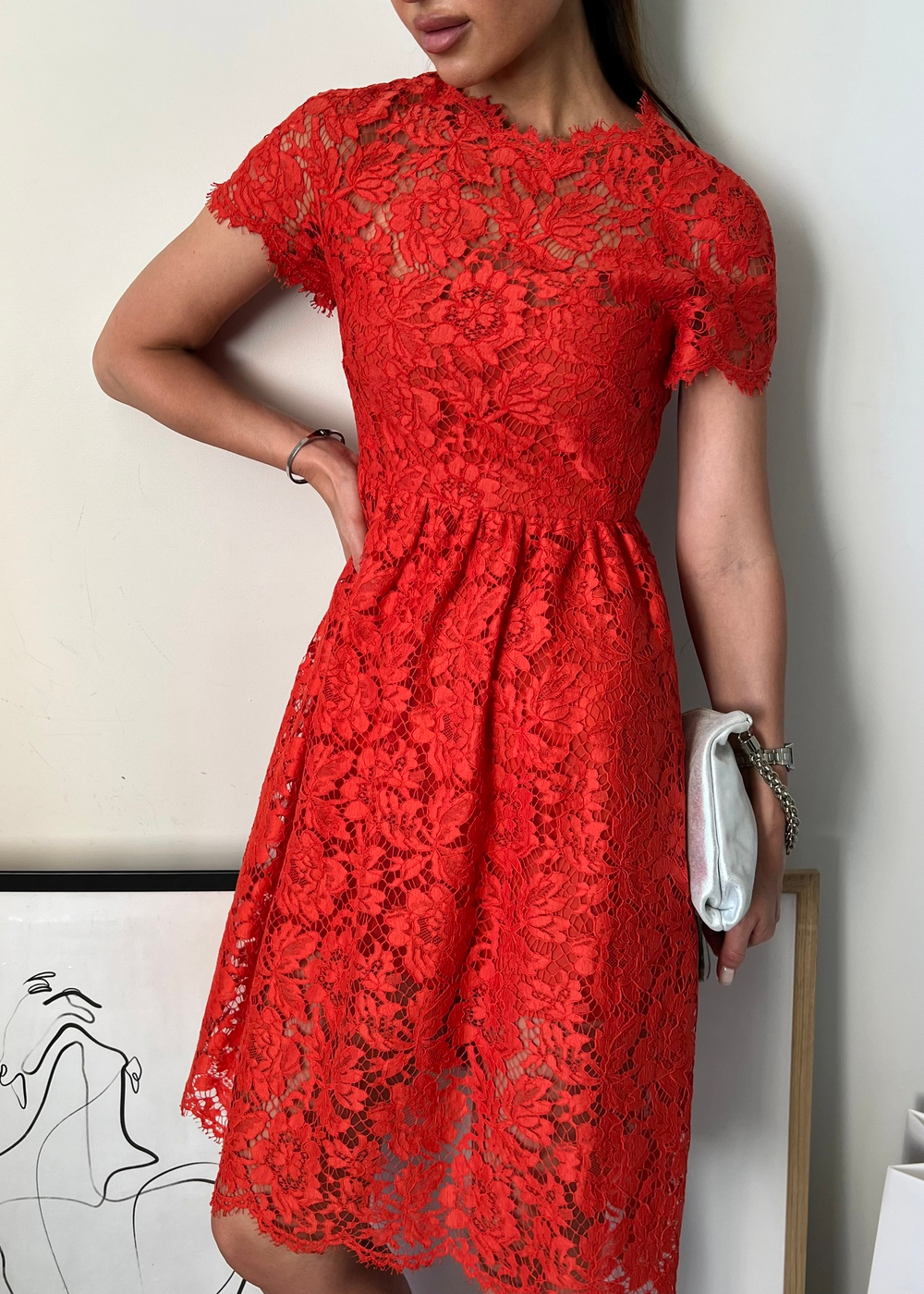 Кружевное платье Valentino, XS