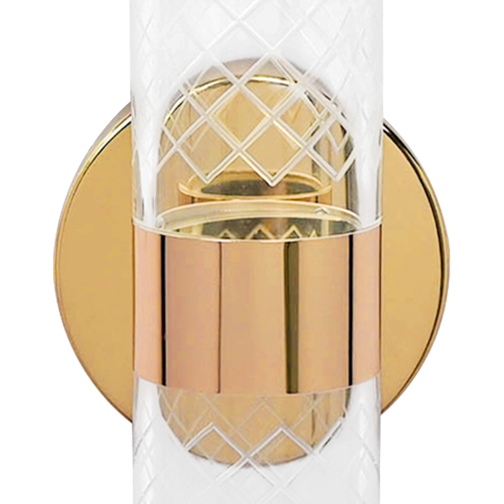 737652 Бра ACRILE 8W LED 520LM G ЗОЛОТО/ПРОЗРАЧНЫЙ 2700/4200/6400K