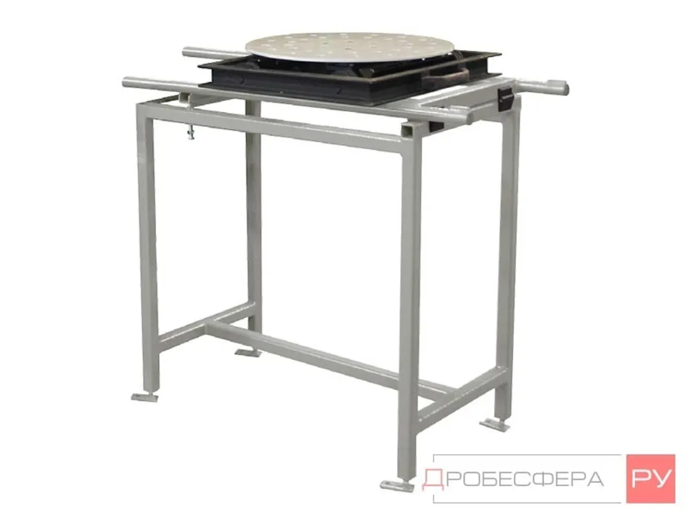 Выдвижной стол для пескоструйной камеры 800 мм поворотный до 300 кг нагрузки