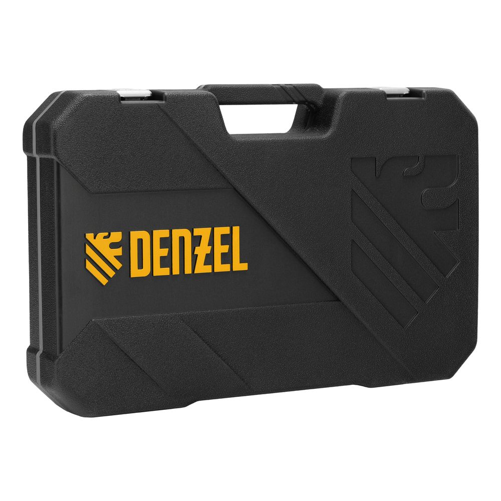 Набор инструментов, 1/2", 1/4", CrV, S2, пластиковый кейс, 64 предмета Denzel