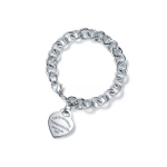 Браслет из серебра со звеньями,Tiffany 🩷 Love return