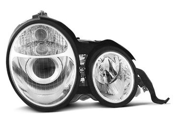 Передние фары chrome для Mercedes E W210