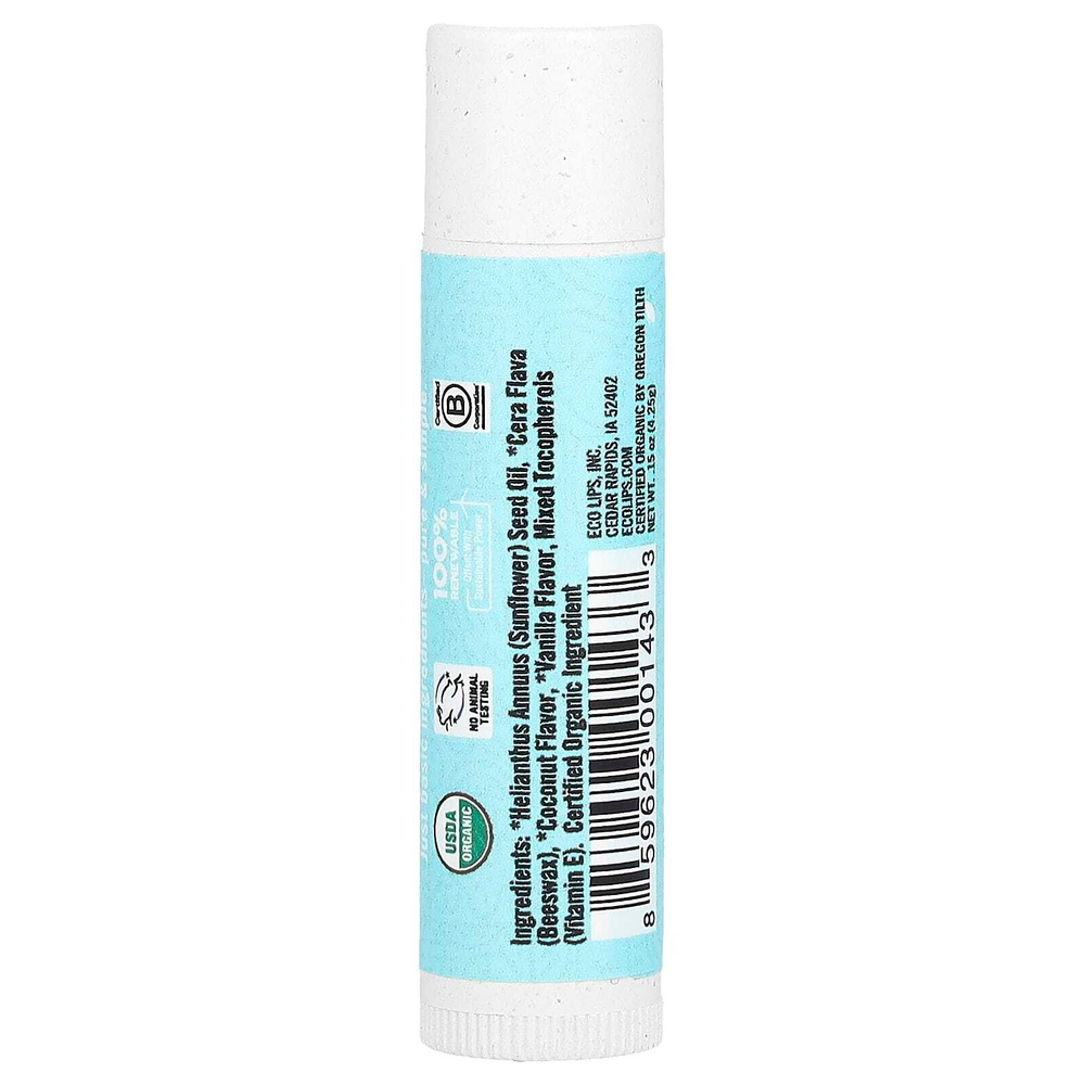 Eco Lips, Pure & Simple, бальзам для губ, кокос, 4,25 г (0,15 унции)