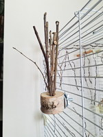 Пень держатель веток в клетку попугая