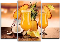 Модульная картина "Экзотический натюрморт"