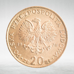Poland, 20 Zlotys - Marceli Nowotko, 1976, VF