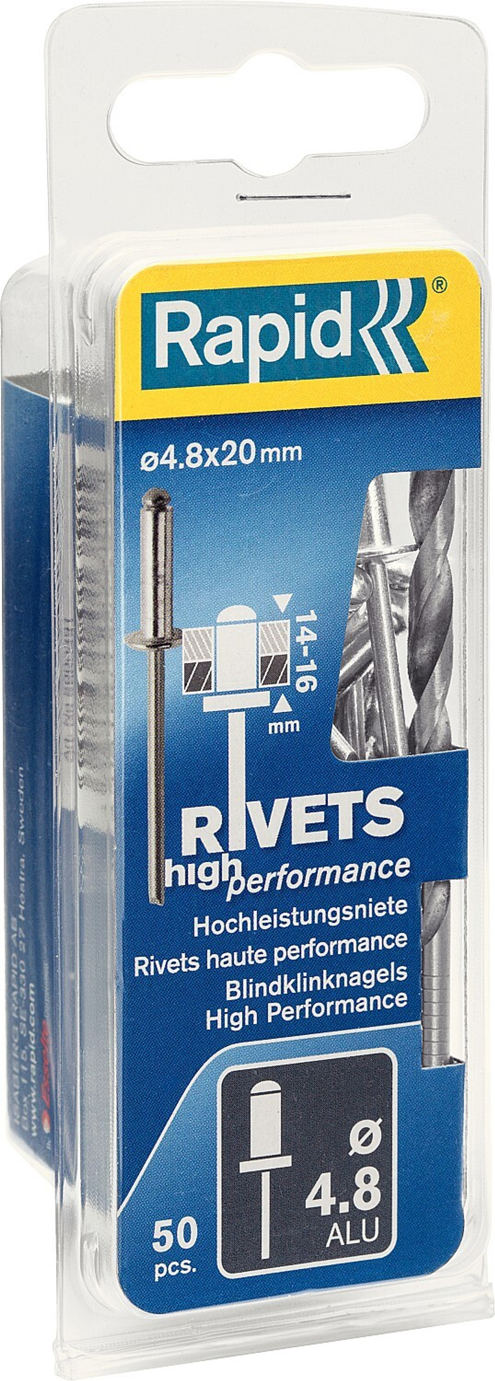 RAPID 4.8 х 20 мм, 50 шт, алюминиевая заклепка (5000391)