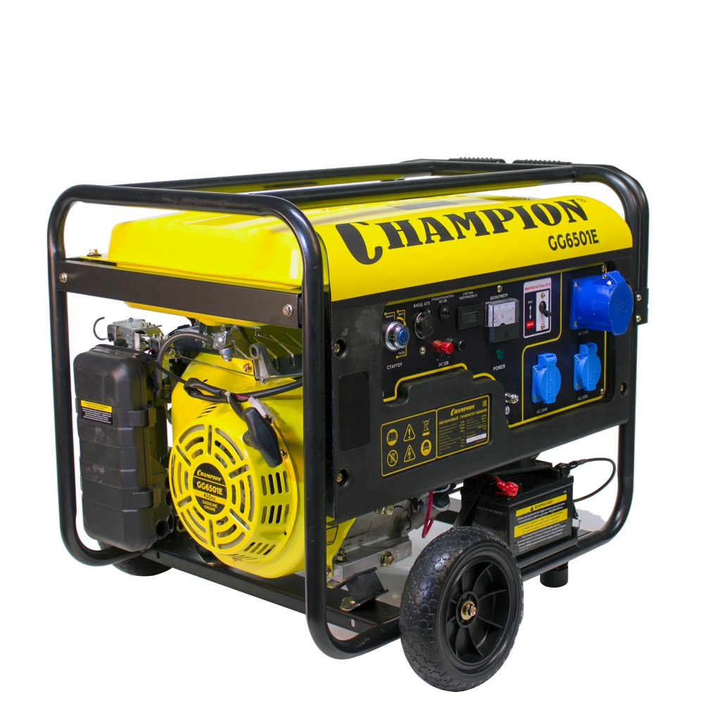 Генератор бензиновый Champion GG6501E+ATS