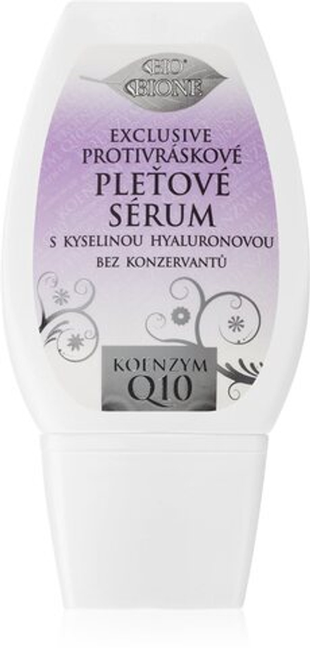 Bione Cosmetics Exclusive Q10 - сыворотка против морщин с гиалуроновой кислотой /   40  ml  / GTIN 8595061607920