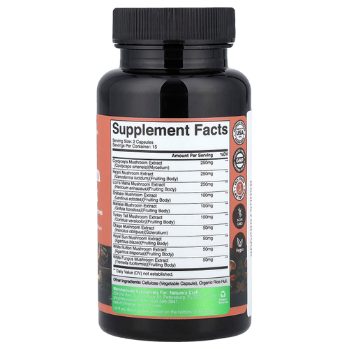 Nature's Craft, Грибной комплекс, 30 капсул