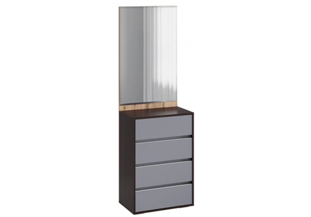 Прихожая Woodville Роут с зеркалом венге, дуб вотан, графит софт