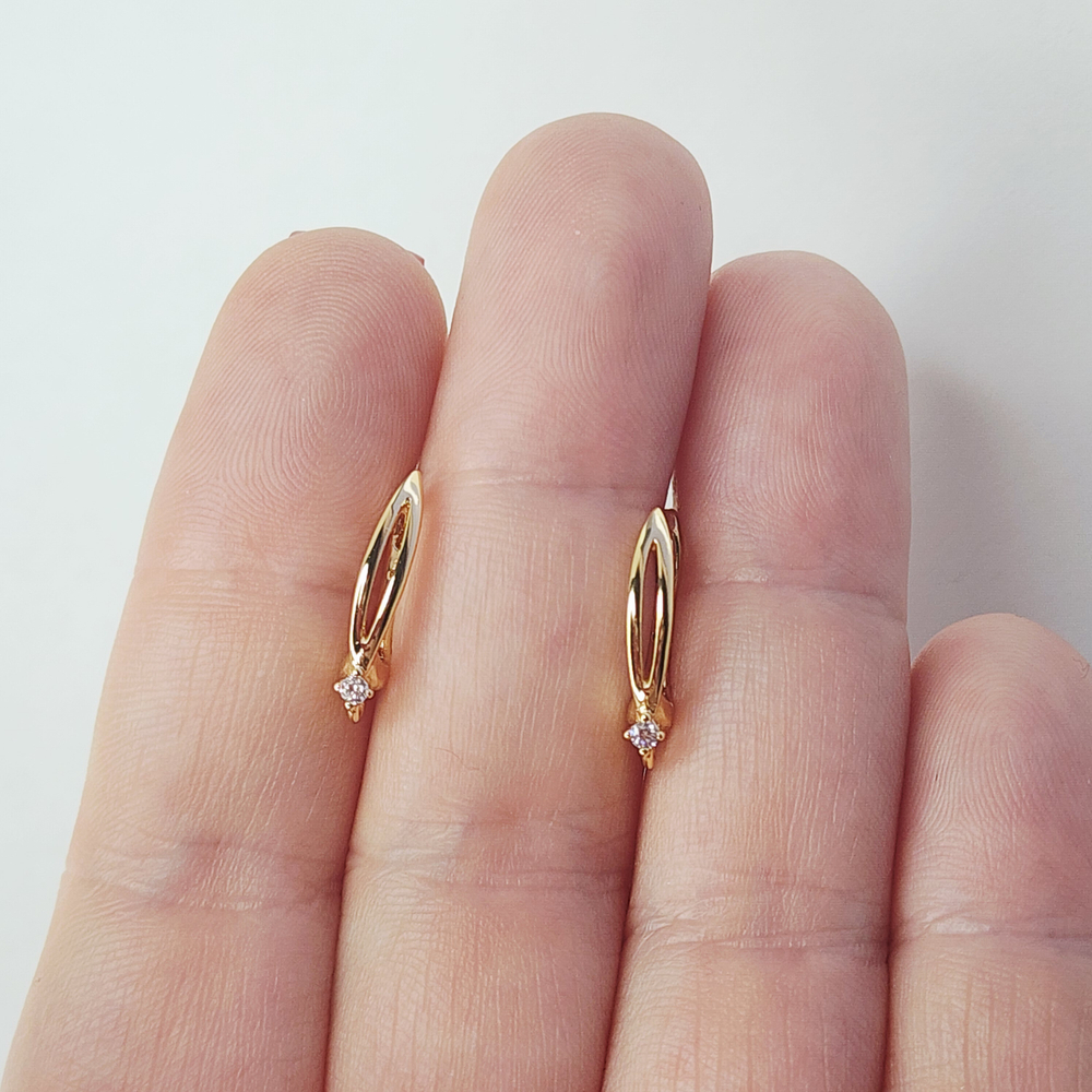 Ювелирные швензы, английский замок, позолота, люкс фурнитура