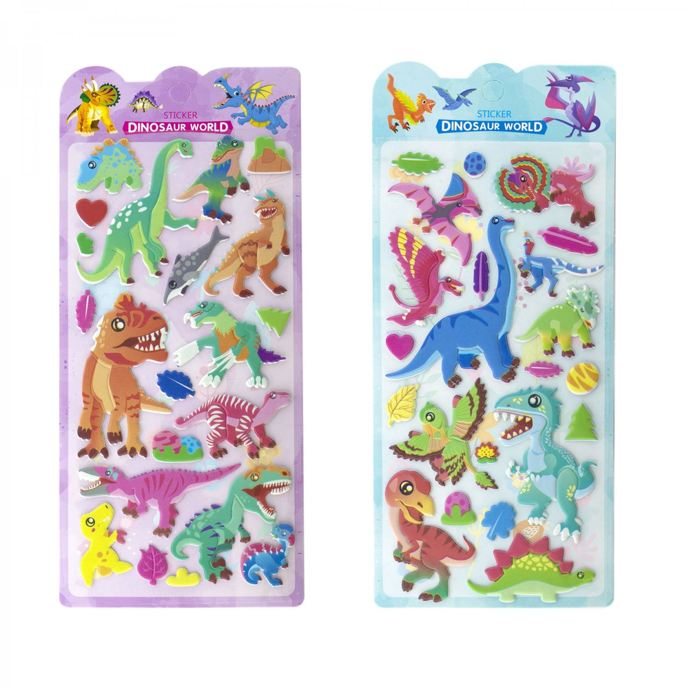 Наклейки детские Alingar, 9,5 см х19 см, "Морские, буквы монстрики", 3D, (анг.буквы, морские животные), полимер, объемные, европодвес