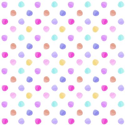 Разноцветный горошек на белом фоне.