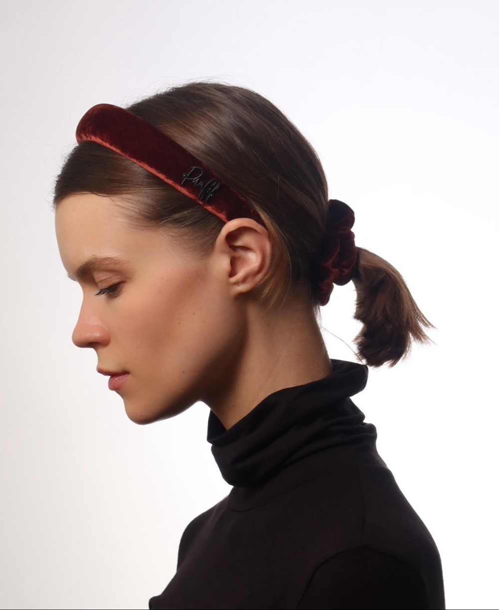 Ободок оранжевый средний